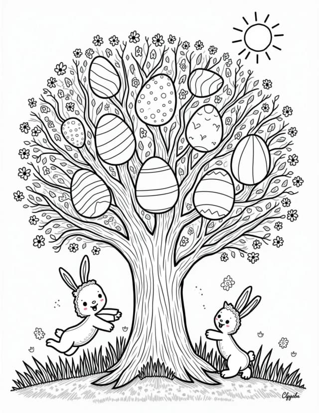 Easter Egg Tree