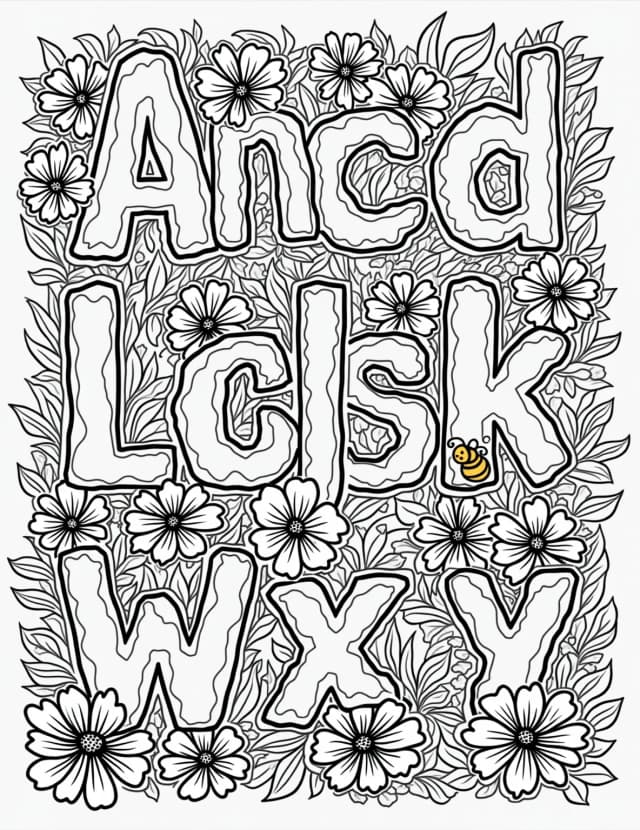 Floral Alphabet Adventure
