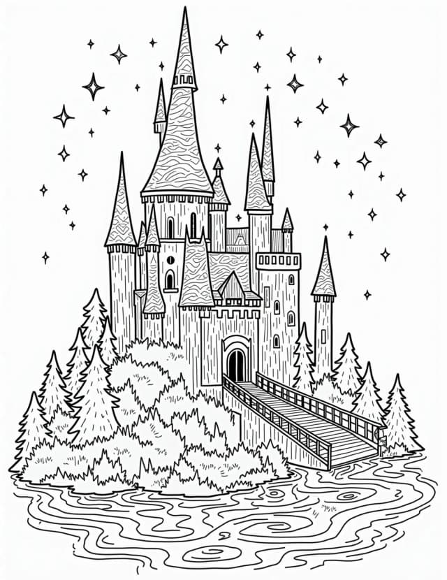 Winter Fairy Tale Castle Snow Globe