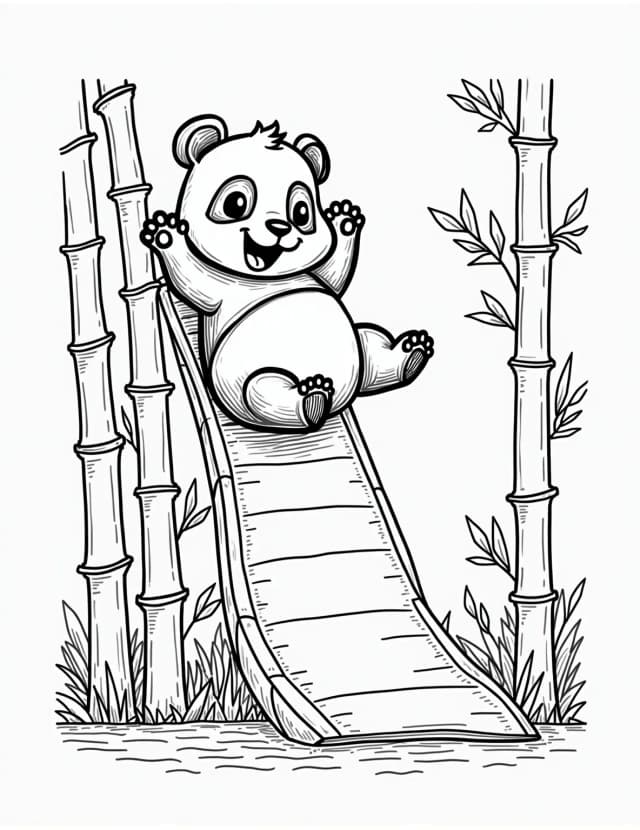 Panda coloring pages