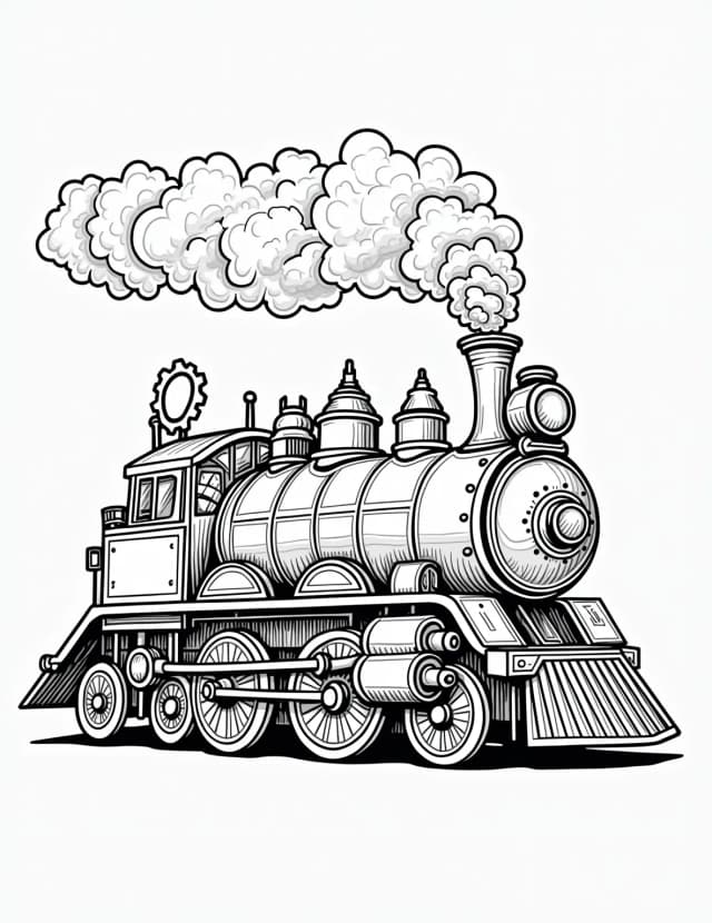 Steampunk Locomotive Car Hybrid
