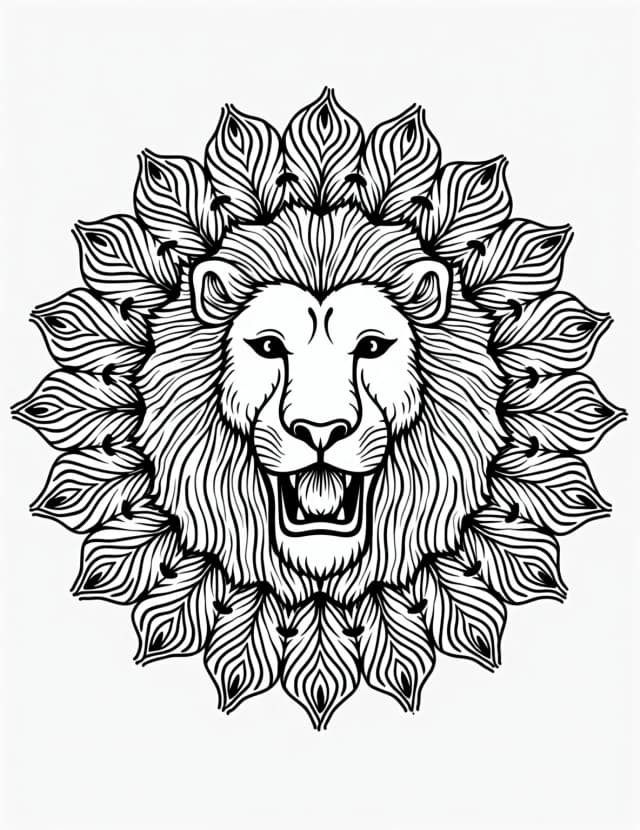 Lion Mandala