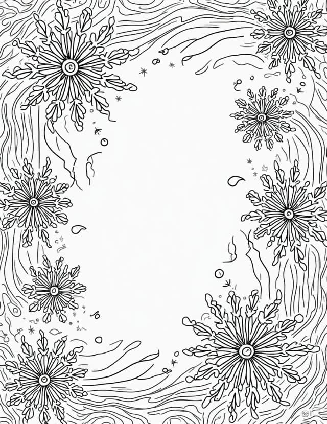 3D Snowflake Optical Illusion