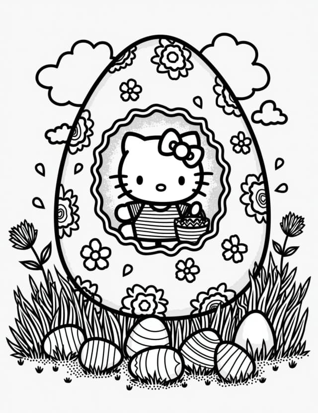 Hello Kitty's Easter Time Machine