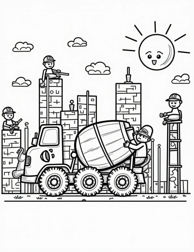 Truck coloring pages