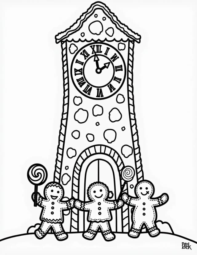 Gingerbread Clock Tower