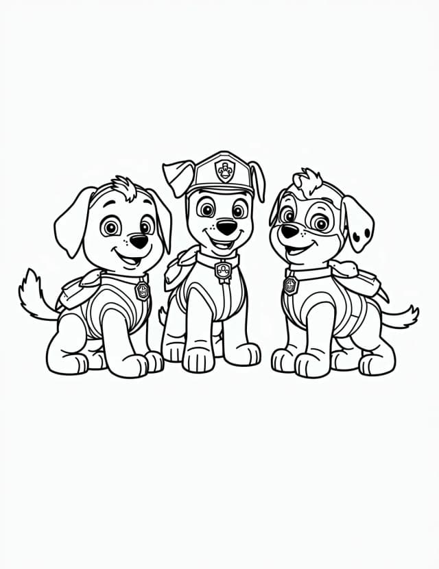 Paw patrol coloring pages